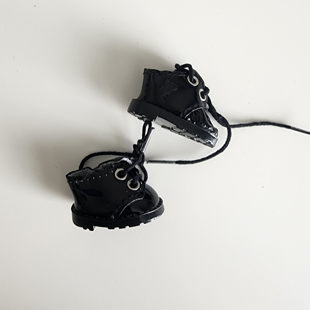 LABUBU Faux Pantent Leather Booties